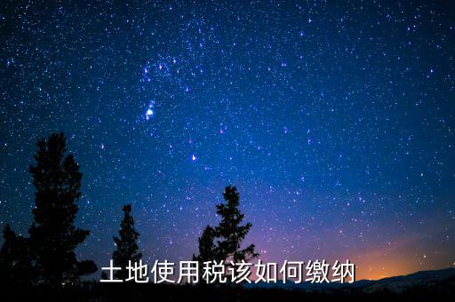 土地使用稅如何繳納，土地使用稅該如何繳納