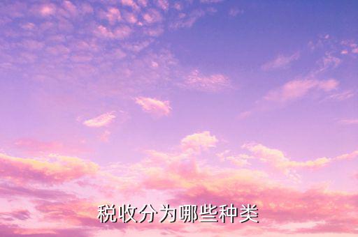 如何對稅收進行分類，我國的稅收分類方式主要有哪些