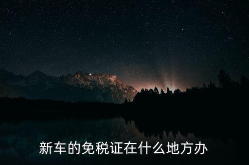 新車(chē)的免稅證在什么地方辦