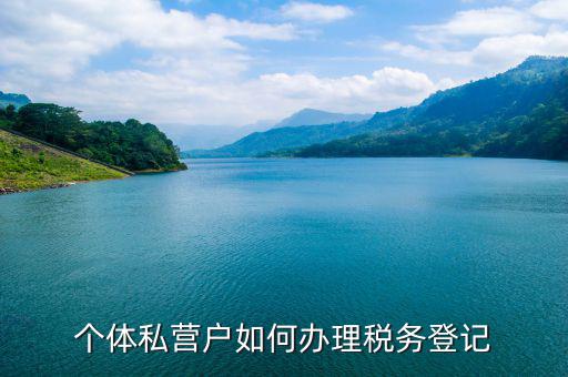 個體如何辦理稅務(wù)登記，我注冊了一個個體工商請問如何辦理稅務(wù)登記