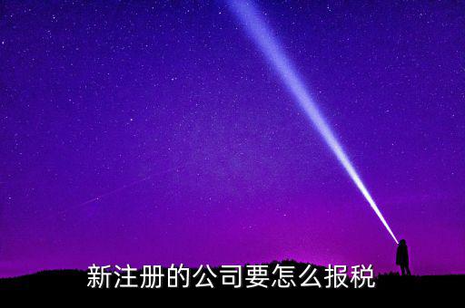 新注冊的公司要怎么報(bào)稅