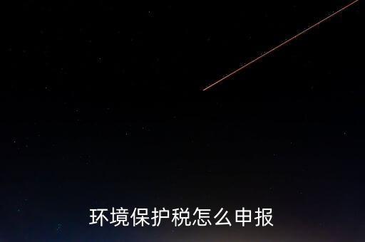 環(huán)境保護(hù)稅b類(lèi)如何申報(bào)，環(huán)境保護(hù)稅怎么申報(bào)