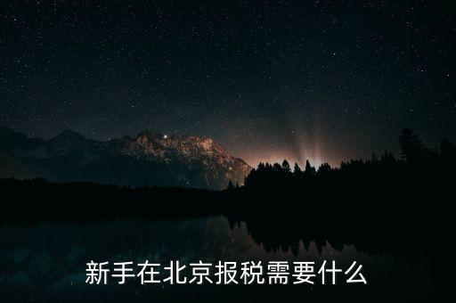北京企業(yè)如何報(bào)稅，請問北京新成立公司報(bào)稅流程
