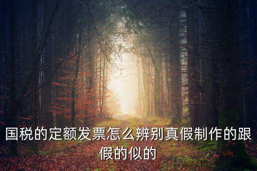 如何驗證定額發(fā)票，國稅的定額發(fā)票怎么辨別真假制作的跟假的似的
