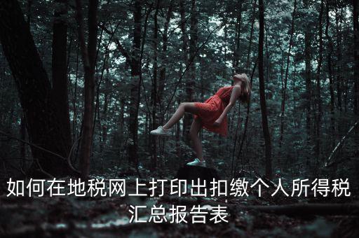 廣東個(gè)稅查詢(xún) 如何打印，怎樣在報(bào)稅系統(tǒng)打印個(gè)人所得稅申報(bào)表