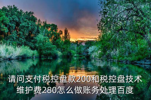 百望稅控280元 如何入賬，稅控280元收到發(fā)票怎么入賬