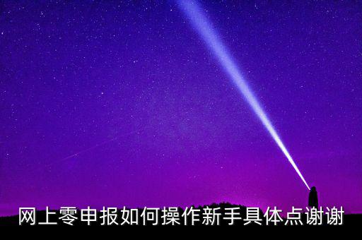 零申報(bào)如何網(wǎng)上申報(bào)，網(wǎng)上零申報(bào)如何操作新手具體點(diǎn)謝謝