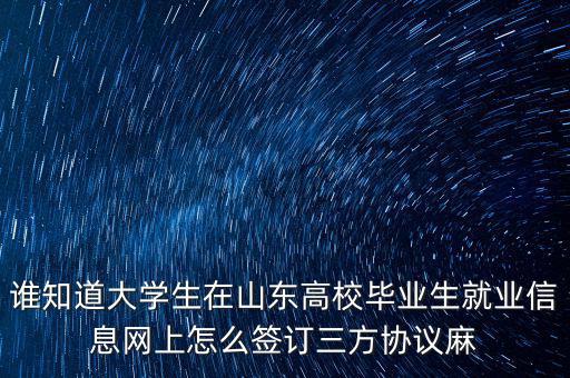 如何網(wǎng)上簽三方協(xié)議，網(wǎng)上簽三方協(xié)議的問題