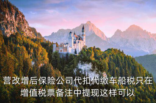 營改增車船稅如何入賬，營改增后車船稅發(fā)票如何入賬