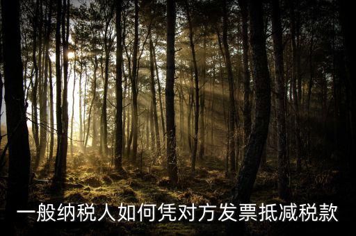 成本票如何抵減增值稅，一般納稅人如何憑對(duì)方發(fā)票抵減稅款