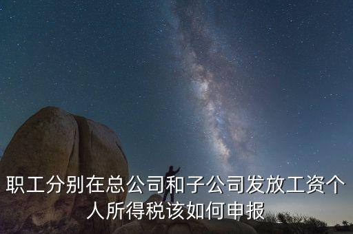 兩處的分公司如何申報個稅，職工分別在總公司和子公司發(fā)放工資個人所得稅該如何申報