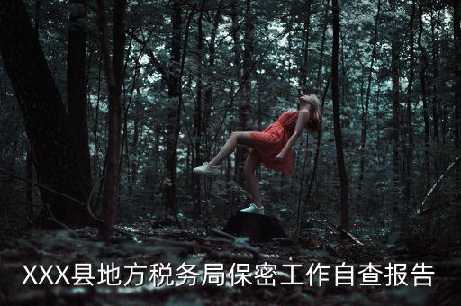XXX縣地方稅務(wù)局保密工作自查報告
