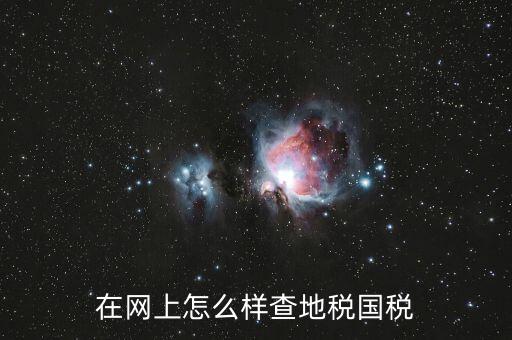 如何查國(guó)地稅是否正常，在網(wǎng)上怎么樣查地稅國(guó)稅
