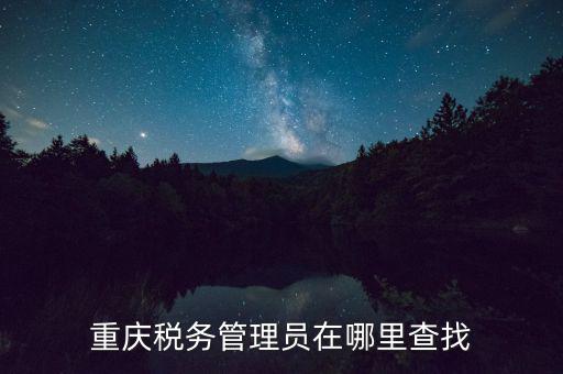 國稅網(wǎng)站如何查詢管理員，重慶稅務(wù)管理員在哪里查找