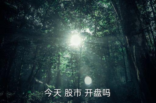 今天 股市 開(kāi)盤(pán)嗎