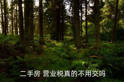 二手房營(yíng)業(yè)稅怎么避免嗎,聽(tīng)說(shuō)二手房轉(zhuǎn)讓兩種情況下免稅?