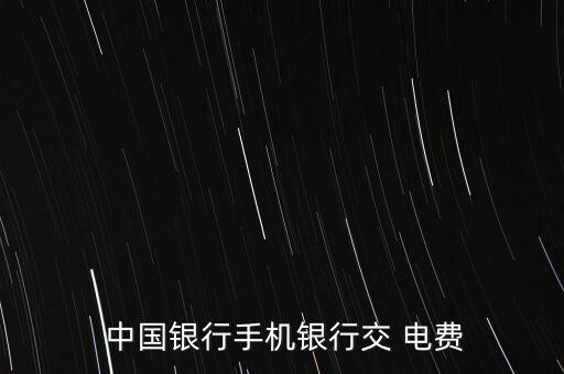  中國銀行手機(jī)銀行交 電費