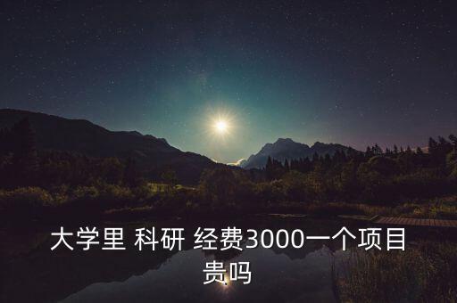 大學(xué)里 科研 經(jīng)費3000一個項目貴嗎