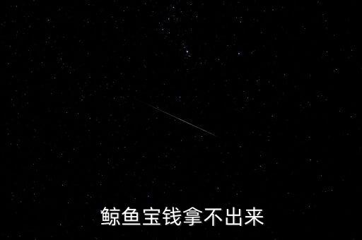  鯨魚(yú)寶錢拿不出來(lái)