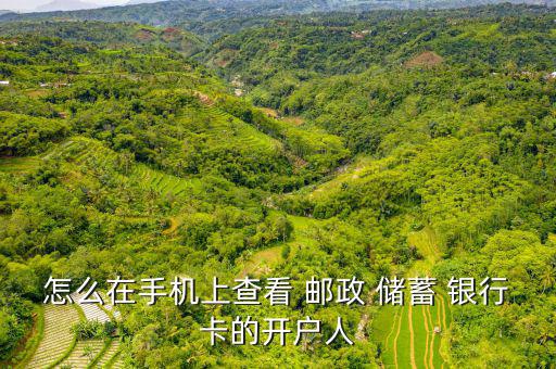 怎么在手機(jī)上查看 郵政 儲(chǔ)蓄 銀行卡的開戶人