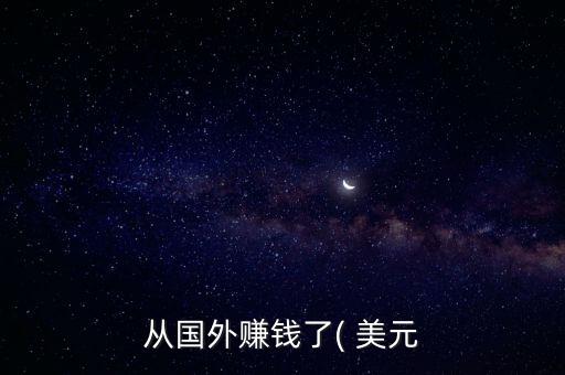 從國(guó)外賺錢(qián)了( 美元