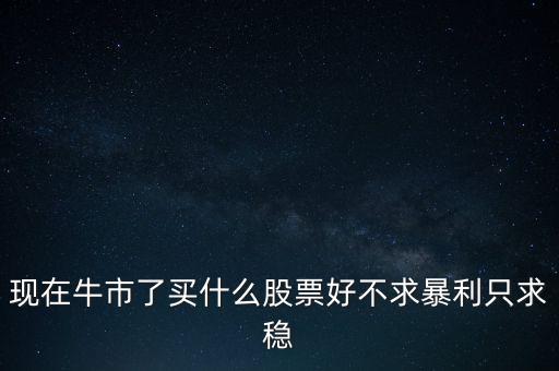 牛市買什么股，現(xiàn)在牛市了買什么股票好不求暴利只求穩(wěn)