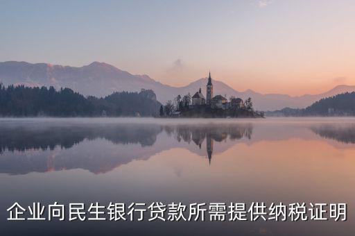 銀行貸款要的是什么納稅憑證，什么是納稅憑證