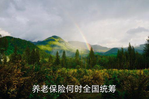 養(yǎng)老金統(tǒng)籌什么時(shí)間出臺(tái)，養(yǎng)老金何時(shí)統(tǒng)徼