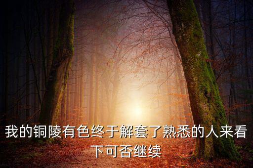 銅陵有色為什么停牌，銅陵有色停牌復(fù)牌后股價(jià)從10幾元到3元多