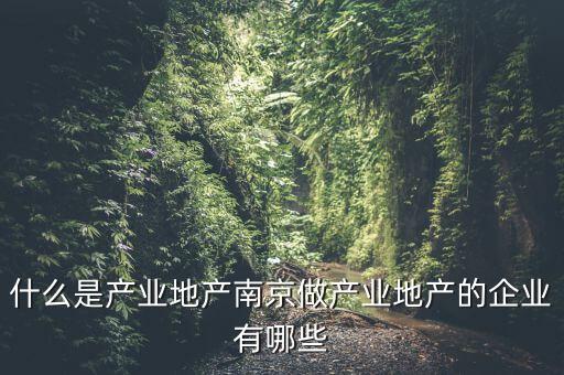什么是產(chǎn)業(yè)地產(chǎn)，總是說產(chǎn)業(yè)地產(chǎn)的可是連什么是產(chǎn)業(yè)地產(chǎn)我還是不知道啊