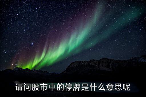 什么是停牌一小時(shí)的股票，股票中停牌1小SZ000是什么意思呢