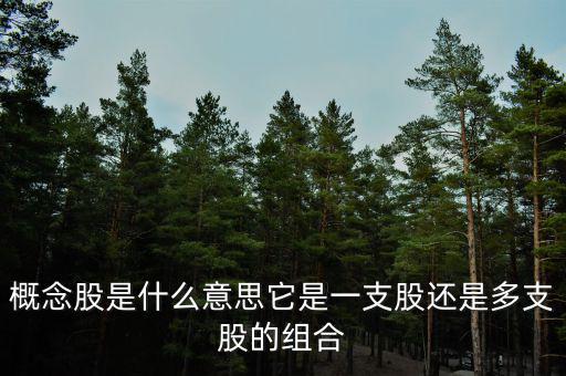 阿里巴巴概念股什么意思，概念股是什么意思它是一支股還是多支股的組合