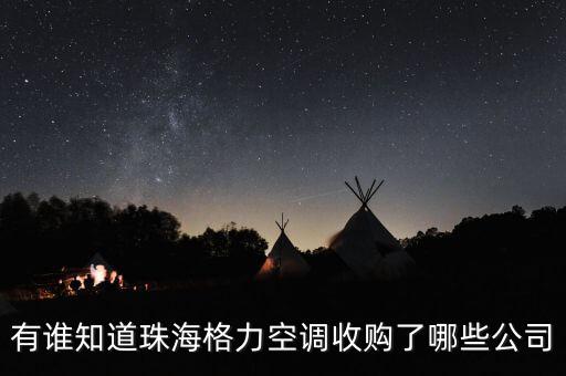 有誰(shuí)知道珠海格力空調(diào)收購(gòu)了哪些公司