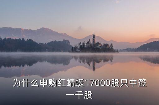 紅蜻蜓股票為什么不行，為什么申購紅蜻蜓17000股只中簽一千股