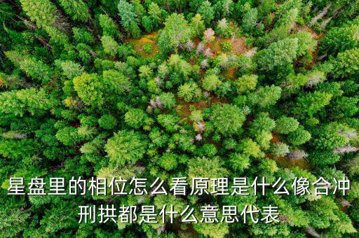 華相是什么意思，星盤里的相位怎么看原理是什么像合沖刑拱都是什么意思代表