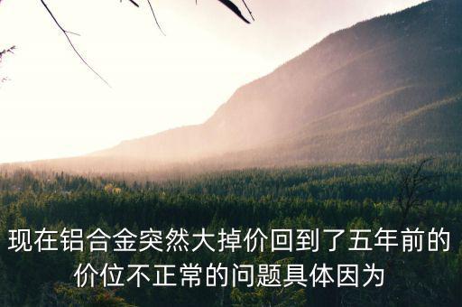 鋁為什么最近老跌價(jià)，今年鋁的價(jià)格為什么總是下跌