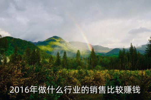 2016年做什么行業(yè)最賺錢，2016年做什么行業(yè)最賺錢