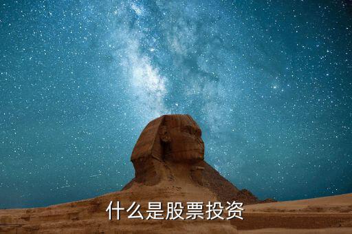 什么是股票投資，什么是股票投資