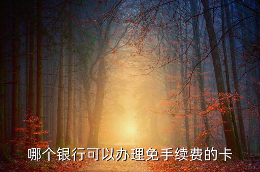 什么銀行的卡不用工本費(fèi)，哪種銀行卡辦理時(shí)不需要工本費(fèi)和年費(fèi)