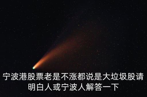 寧波港為什么一直停牌，寧波港股票老是不漲都說是大垃圾股請明白人或?qū)幉ㄈ私獯鹨幌?/></a></span><span id=