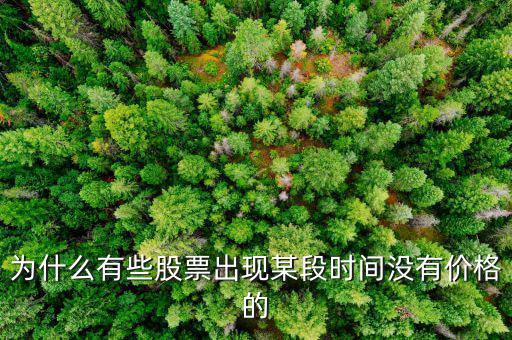 為什么有些股票出現(xiàn)某段時(shí)間沒(méi)有價(jià)格的