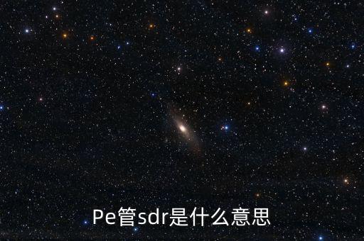 sdr是什么意思，sdr范丞丞wzr什么意思