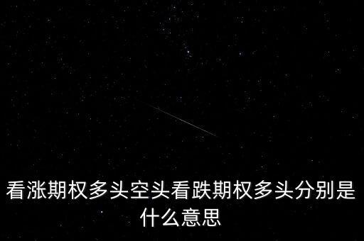 看跌期權(quán)是什么意思，看漲期權(quán)多頭空頭看跌期權(quán)多頭分別是什么意思