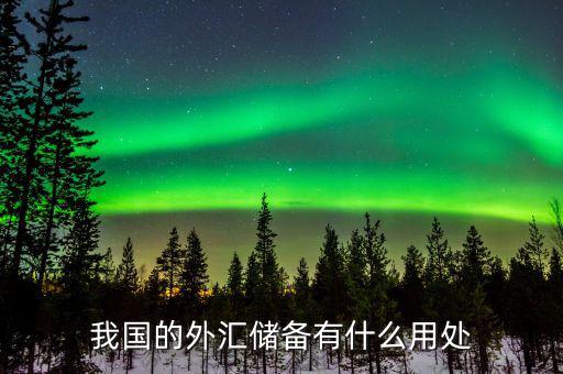 國家外匯儲(chǔ)備是干什么用的，國家外匯儲(chǔ)備的用途有哪些