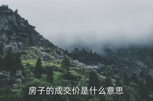 房價款是什么，房子的成交價是什么意思