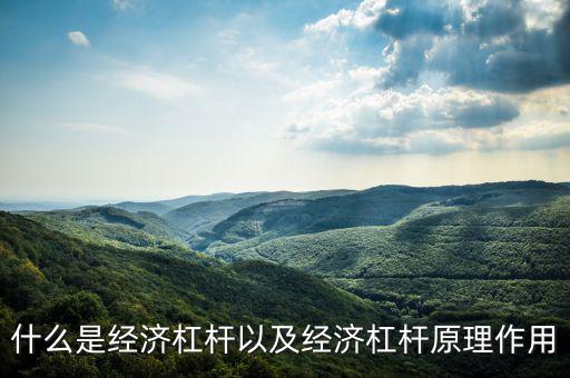 什么是經(jīng)濟杠桿以及經(jīng)濟杠桿原理作用