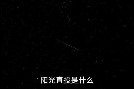 什么是陽光直投，陽光直投是什么