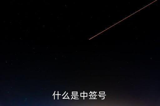2016年什么是中簽號，中簽號是什么意思