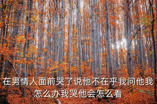 在男情人面前哭了說他不在乎我問他我怎么辦我哭他會(huì)怎么看