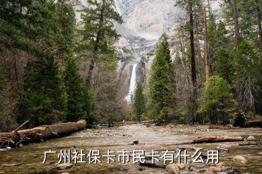 廣州市社會保障市民卡有什么用，社會保障市民卡有什么用